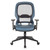 Dark Air Grid Back Managers Chair - Black/Blue (5790D-R105)