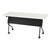 5' Black Frame With White Top Table - White (84225BW)