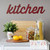 23" X 0.5" 5.5" Red Kitchen Wood Word Decor (321255)