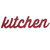 23" X 0.5" 5.5" Red Kitchen Wood Word Decor (321255)