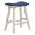 Coley 24" Saddle Stool - Navy / White Wash (Pack Of 2) (CLY24WW-C74)