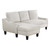 Lester Chaise Sofa - Cement (LST55S-A39)