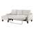 Lester Chaise Sofa - Cement (LST55S-A39)