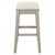 24" Saddle Stool - Linen / White Washed (Pack Of 2) (MET6224WW-L32)