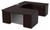 Tuxedo U-Shape With Right Bridge + Multifile Pedestal 72X114 - Dark Roast (TUXDKR-TYP53R)