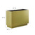 Quantum 48" Bathroom Vanity Cabinet (Sink Basin Not Included) - Gold EEI-6135-GLD