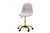 Kabira Contemporary Glam And Luxe Grey Velvet Fabric And Gold Metal Swivel Office Chair NF02-Grey Velvet/Gold-Office Chair