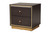 Arcelia Contemporary Glam And Luxe Two-Tone Dark Brown And Gold Finished Wood Queen Size 4-Piece Bedroom Set With Chest SEBED13032026-Modi Wenge/Gold-Queen-4PC N/C/D Set