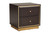 Arcelia Contemporary Glam And Luxe Two-Tone Dark Brown And Gold Finished Wood Queen Size 5-Piece Bedroom Set SEBED13032026-Modi Wenge/Gold-Queen-5PC Set