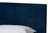 Abberton Modern And Contemporary Navy Blue Velvet And Gold Metal Queen Size Panel Bed Abberton-Navy Blue Velvet-Queen