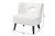Naara Modern And Contemporary Ivory Boucle Upholstered And Black Finished Wood Accent Chair 227-Beige-CC