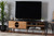 Chester Modern And Contemporary Two-Tone Dark And Natural Brown Finished Wood Tv Stand LCF20142-Dark Brown-TV Stand