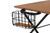 Mariela Natural Brown And Black Low Profile Coffee Table With Basket TDA-W2001-Desk