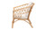 Feya Modern Bohemian Natural Brown Antique Rattan Armchair DC8030-Rattan-CC