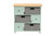 Valtina Modern And Contemporary Two-Tone Oak Brown And Mint Green Finished Wood 3-Drawer Storage Unit With Baskets FZC20119-Cabinet
