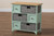 Valtina Modern And Contemporary Two-Tone Oak Brown And Mint Green Finished Wood 3-Drawer Storage Unit With Baskets FZC20119-Cabinet