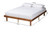 Winston Mid-Century Modern Walnut Brown Finished Wood King Size Platform Bed Frame MG0082S-Walnut-King
