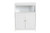 Rivera Modern And Contemporary White Finished Wood And Silver Metal 2-Door Bathroom Storage Cabinet SR191193-White-Cabinet