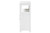 Rivera Modern And Contemporary White Finished Wood And Silver Metal 2-Door Bathroom Storage Cabinet SR191193-White-Cabinet