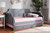 Mariana Classic And Traditional Grey Finished Wood Full Size Daybed With Twin Size Trundle Mariana-Grey-Daybed-F/T