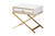 Lilibet Modern Glam And Luxe White Finished Wood And Gold Metal 1-Drawer End Table JY21B017-White/Gold-ET