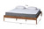 Agatis Mid-Century Modern Ash Walnut Finished Wood Queen Size Bed Frame MG0097-1-Agatis Walnut-Bed Frame-Queen