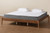 Agatis Mid-Century Modern Ash Walnut Finished Wood King Size Bed Frame MG0097-1-Agatis-Bed Frame-King