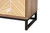 Josephine Mid-Century Modern Transitional Two-Tone Walnut And Natural Brown Finished Wood And Black Metal 2-Door Storage Cabinet ANN-2012-Natural/Brown-Cabinet