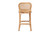 Adrena Modern Bohemian Natural Brown Rattan Bar Stool Adrena-Rattan-BS