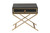 Lilibet Modern Glam And Luxe Black Finished Wood And Gold Metal 1-Drawer End Table JY21B018-Black/Gold-ET