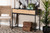 Jacinth Modern Industrial Two-Tone Black And Natural Brown Finished Wood And Black Metal 2-Drawer Console Table LC21020901-Wood/Metal-Console Table
