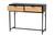 Jacinth Modern Industrial Two-Tone Black And Natural Brown Finished Wood And Black Metal 2-Drawer Console Table LC21020901-Wood/Metal-Console Table