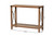 Rumi Modern Farmhouse Natural Brown Finished Wood And Black Metal Console Table LCF20330-Wood-Console Table