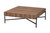 Savion Modern Industrial Walnut Brown Finished Wood And Black Metal Coffee Table LCF20446-CT