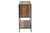 Cardea Modern Industrial Walnut Brown Finished Wood And Black Metal 2-Door Sideboard LCF20247-Wood/Metal-Sideboard