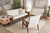 Stratton Mid-Century Modern Cream Boucle Fabric And Walnut Brown Finished Wood 3-Piece Living Room Set BBT8013.16-Maya-Cream/Walnut-3PC Set