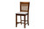 Genesis Modern Grey Fabric And Walnut Brown Finished Wood 5-Piece Pub Set RH389P-Grey/Walnut-5PC Pub Set