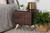Graceland Mid-Century Modern Transitional Walnut Brown Finished Wood 2-Drawer Nightstand LV45ST4524WI-CLB-NS