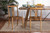 Artha Modern Bohemian Natural Brown Teak Wood And Seagrass 2-Piece Dining Chair Set Artha-Teak-DC