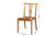Artha Modern Bohemian Natural Brown Teak Wood And Seagrass 2-Piece Dining Chair Set Artha-Teak-DC