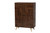 Graceland Mid-Century Modern Transitional Walnut Brown Finished Wood Shoe Cabinet LV45SC4515WI-CLB-Shoe Cabinet