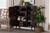 Keiran Mid-Century Modern Walnut Brown Finished Wood 2-Door Shoe Cabinet SESC88002WI-CLB-Shoe Cabinet