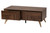 Graceland Mid-Century Modern Transitional Walnut Brown Finished Wood 2-Drawer Coffee Table LV45CFT4514WI-CLB-Coffee Table