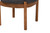 Iliana Japandi Dark Grey Fabric And Walnut Brown Finished Wood Ottoman Footstool BBT5454-Dark Grey/Walnut-Stool