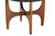 Theo Japandi Greyish Beige Fabric And Walnut Brown Finished Wood Ottoman Footstool BBT5456-Dark Grey/Walnut-Stool
