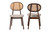 Darrion Mid-Century Modern Grey Fabric And Walnut Brown Finished Wood 2-Piece Dining Chair Set CS004C-Walnut/Light Grey-DC-2PK