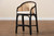 Bali & Pari Miranda Modern Bohemian Two-Tone Black And Natural Brown Rattan Counter Stool Miranda-Rattan-CS