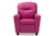 Evonka Modern And Contemporary Magenta Pink Faux Leather Kids Recliner Chair LD2056-Pink-CC