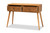 Mae Mid-Century Modern Natural Brown Finished Wood 2-Drawer Console Table JY20A151-Console
