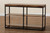 Bardot Modern Industrial Walnut Brown Finished Wood And Black Metal 3-Tier Console Table LCF20255-Wood/Metal-Console Table